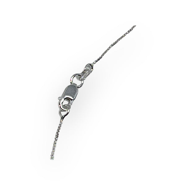 Faceted Garnet Sterling Silver Pendant Necklace
