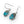 Load image into Gallery viewer, NIshapur Persian Turquoise Sterling Silver Earrings