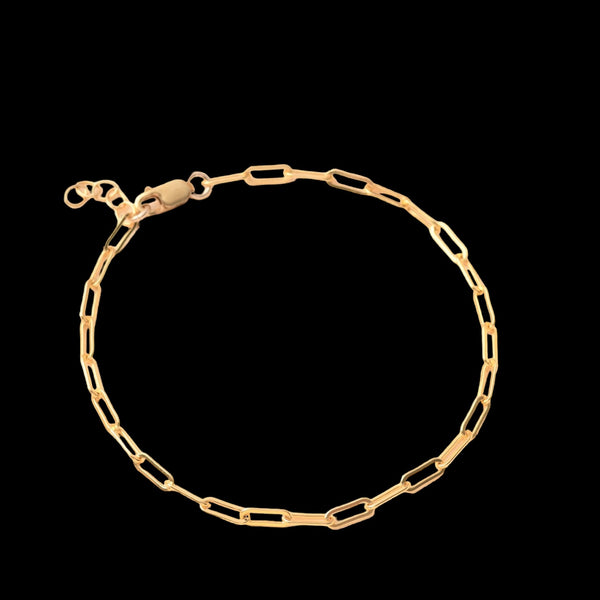 14kt Gold Fill Paperclip Chain Bracelet