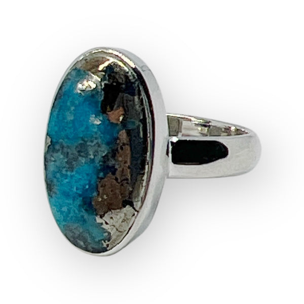 Nishapur Persian Turquoise Sterling Silver Ring