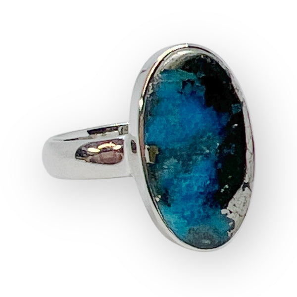 Nishapur Persian Turquoise Sterling Silver Ring