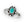Load image into Gallery viewer, Petite Oval Turquoise Sterling Silver Ring