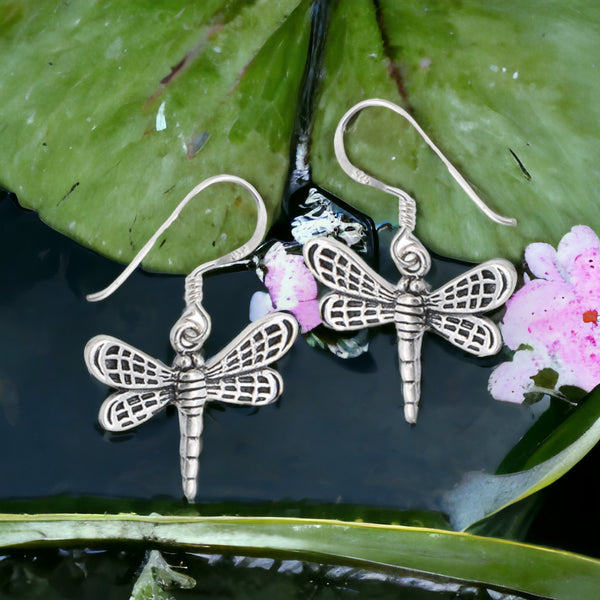 Little Dragonflies Sterling Silver Earrings