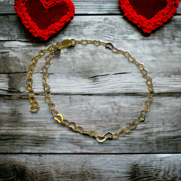 14kt Gold Fill Heart Bracelet
