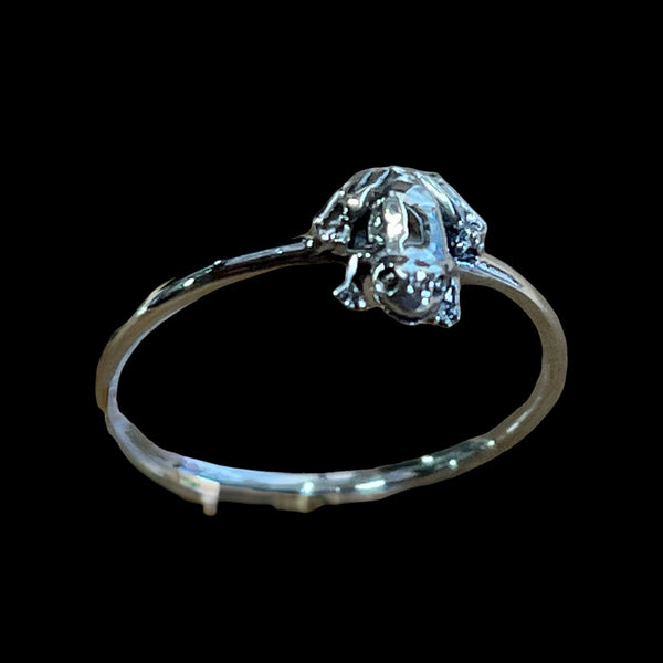 Little Frog Sterling Silver Ring