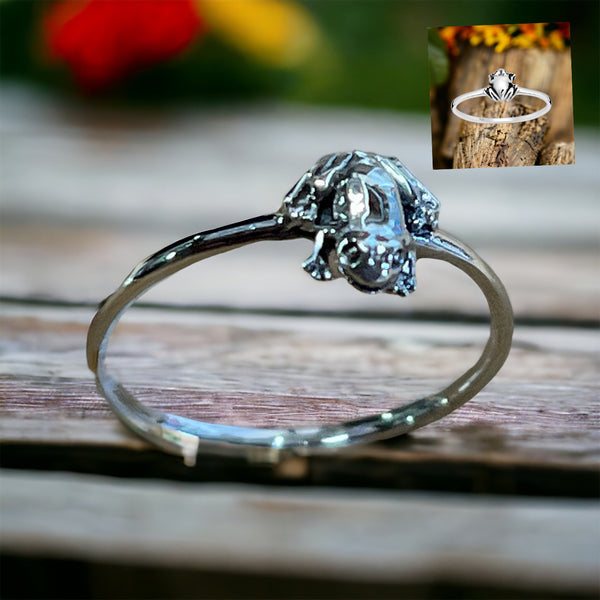 Little Frog Sterling Silver Ring