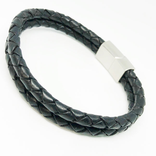 Double Strand Bolo Leather Bracelet