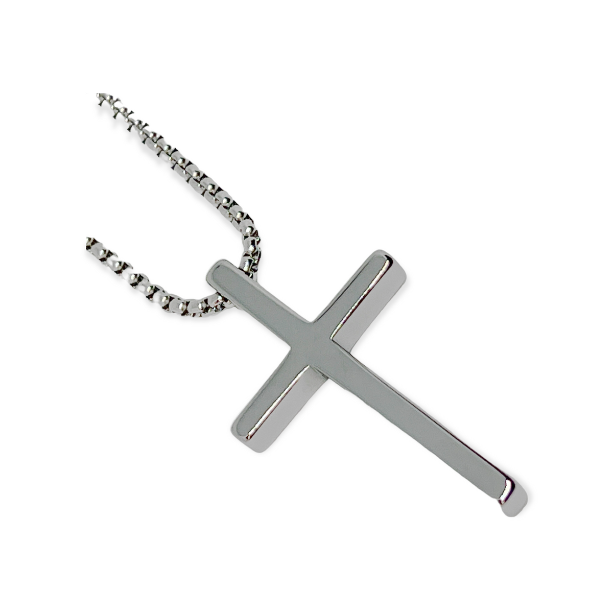 Mens tungsten cross best sale necklace