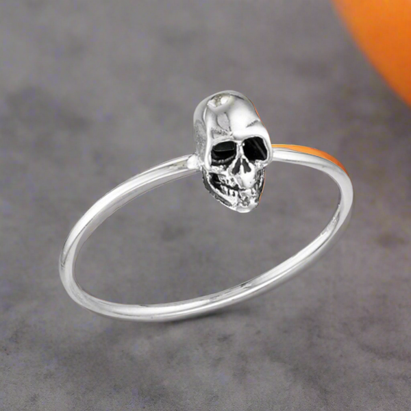 Cute Skull Sterling Silver Ring