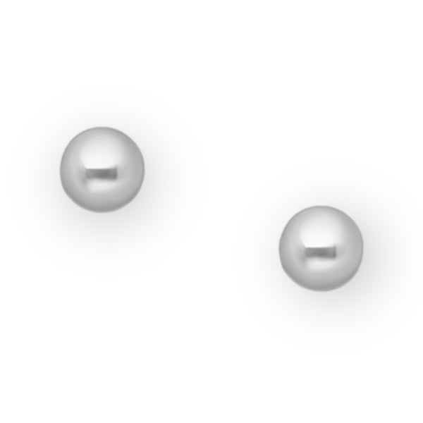 2.5mm Sterling Silver Ball Earring Studs