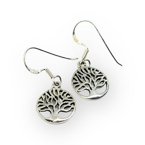 Tree Of Life Sterling Silver Earrings