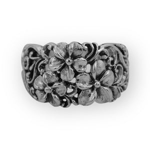 Frangipani Sterling Silver Ring