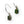Faceted Oval Australian Black Opal Sterling Silver Earrings