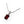 Faceted Garnet Sterling Silver Pendant Necklace