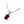 Load image into Gallery viewer, Faceted Garnet Sterling Silver Pendant Necklace
