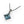 Load image into Gallery viewer, Blue Topaz Sterling Silver Pendant Necklace
