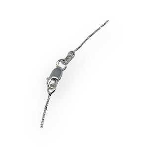 Petite Round Faceted Blue Sapphire Sterling Silver Pendant Necklace
