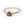 Load image into Gallery viewer, Gold Vermeil Trillion Garnet Ring
