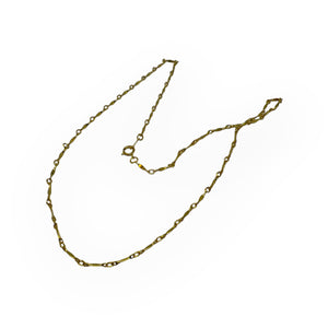 14kt Gold Fill Dapped Bar Necklace