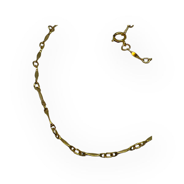 14kt Gold Fill Dapped Bar Necklace