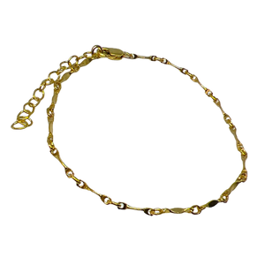 14kt Gold Fill Dapped Bar Bracelet