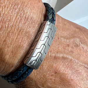 Arizona Leather Stainless Steel Bracelet
