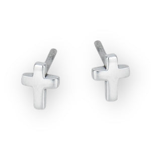 Sterling Silver Cross Earrings