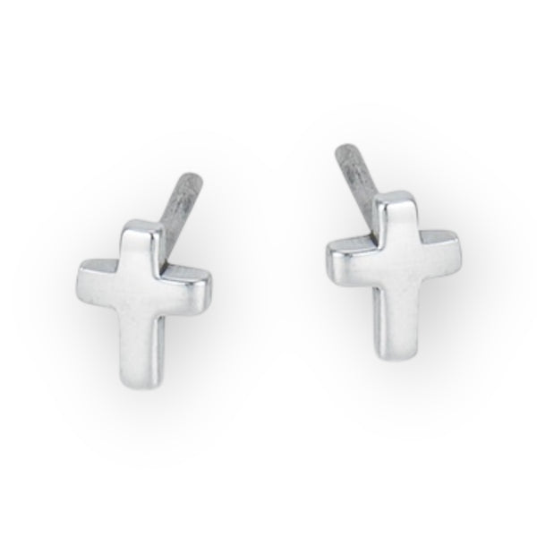 Sterling Silver Cross Earrings