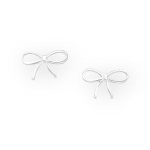 Little Bows Sterling Silver Earrings