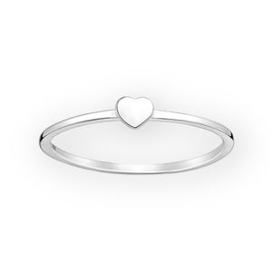 Petite Heart Sterling Silver Ring