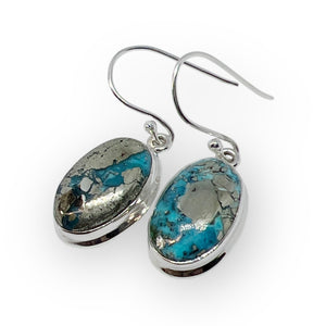 Nishapur Persian Turquoise Sterling Silver Earrings