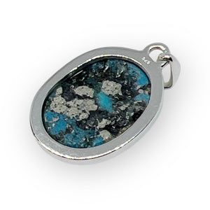 Nishapur Persian Turquoise Sterling Silver Pendant