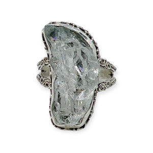 Natural Aquamarine Statement Ring