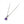 Trillion-Cut Natural Gemstone Necklace – .925 Sterling Silver Solitaire Pendant