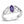 Amethyst CZ Celtic Sterling Silver Ring