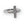 Modern Faith Sideways Cross Ring – .925 Sterling Silver & Pavé CZ