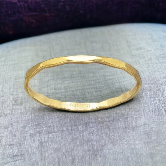14kt Gold Fill Polygon Ring