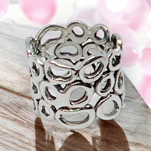 Bubbles Sterling Silver Ring