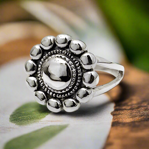 Daisy Sterling Silver Ring
