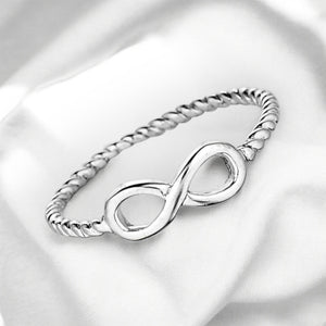 Petite Infinity Sterling Silver Ring