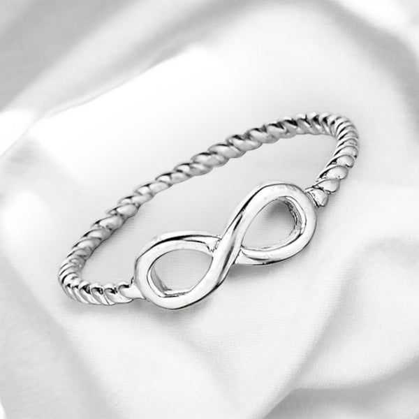 Petite Infinity Sterling Silver Ring