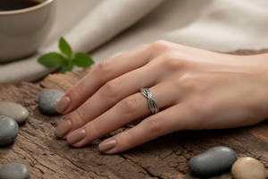 Braided Wheat Stacker | Solid .925 Sterling Silver Ring