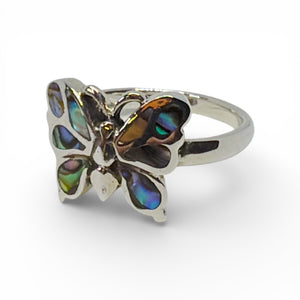 Iris Abalone Butterfly Ring
Iridescent Inlay Sterling Silver Statement Piece