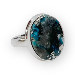 Nishapur Persian Turquoise Sterling Silver Ring