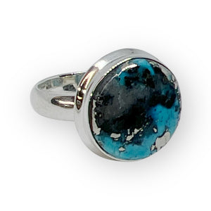 Nishapur Persian Turquoise Sterling Silver Ring