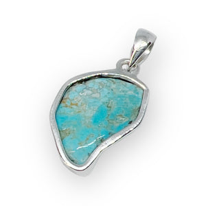 Kingman Turquoise Sterling Silver Pendant