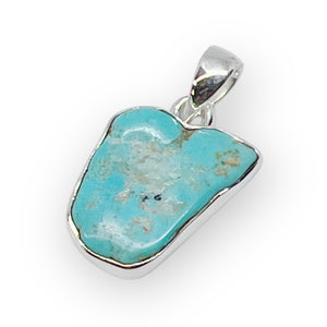 Kingman Turquoise Sterling Silver Pendant