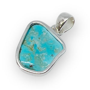 Kingman Turquoise Sterling Silver Pendant