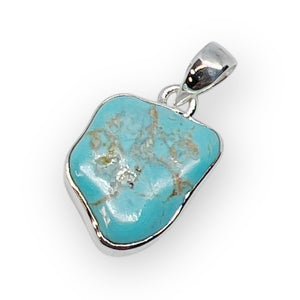 Kingman Turquoise Sterling Silver Pendant