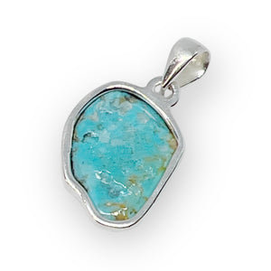 Kingman Turquoise Sterling Silver Pendant